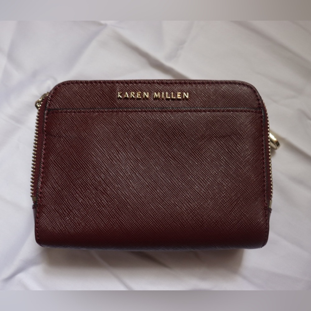 LIKE NEW Karen Millen Burgundy Crossbody Bag